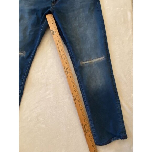 OVADIA Men's Blue Jeans Distressed Slim 002 Cotton Elastane Jeans Size 36X37 - Picture 14 of 16